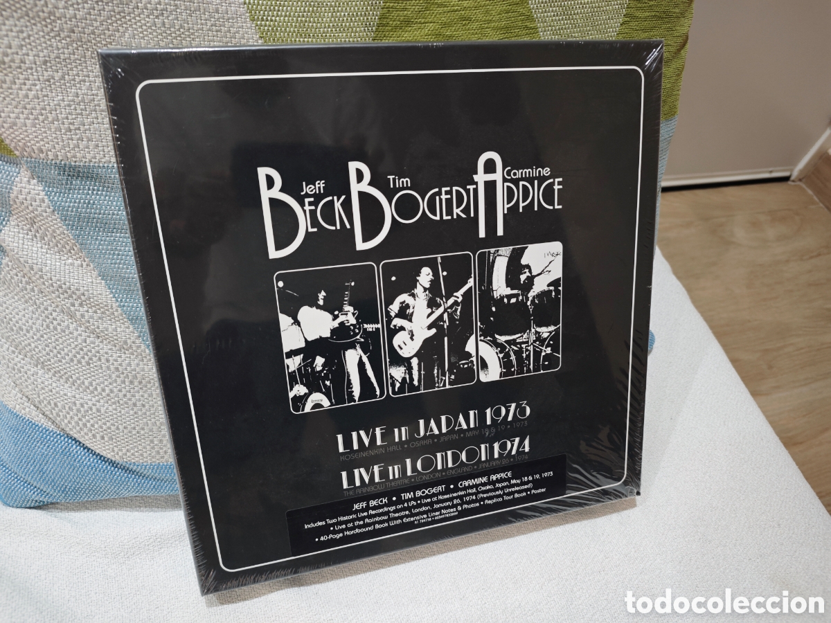Discos de vinilo: Beck Bogert & Appice Live 1973/1974 Box Set 4 vinilos edici&oacute;n limitada.