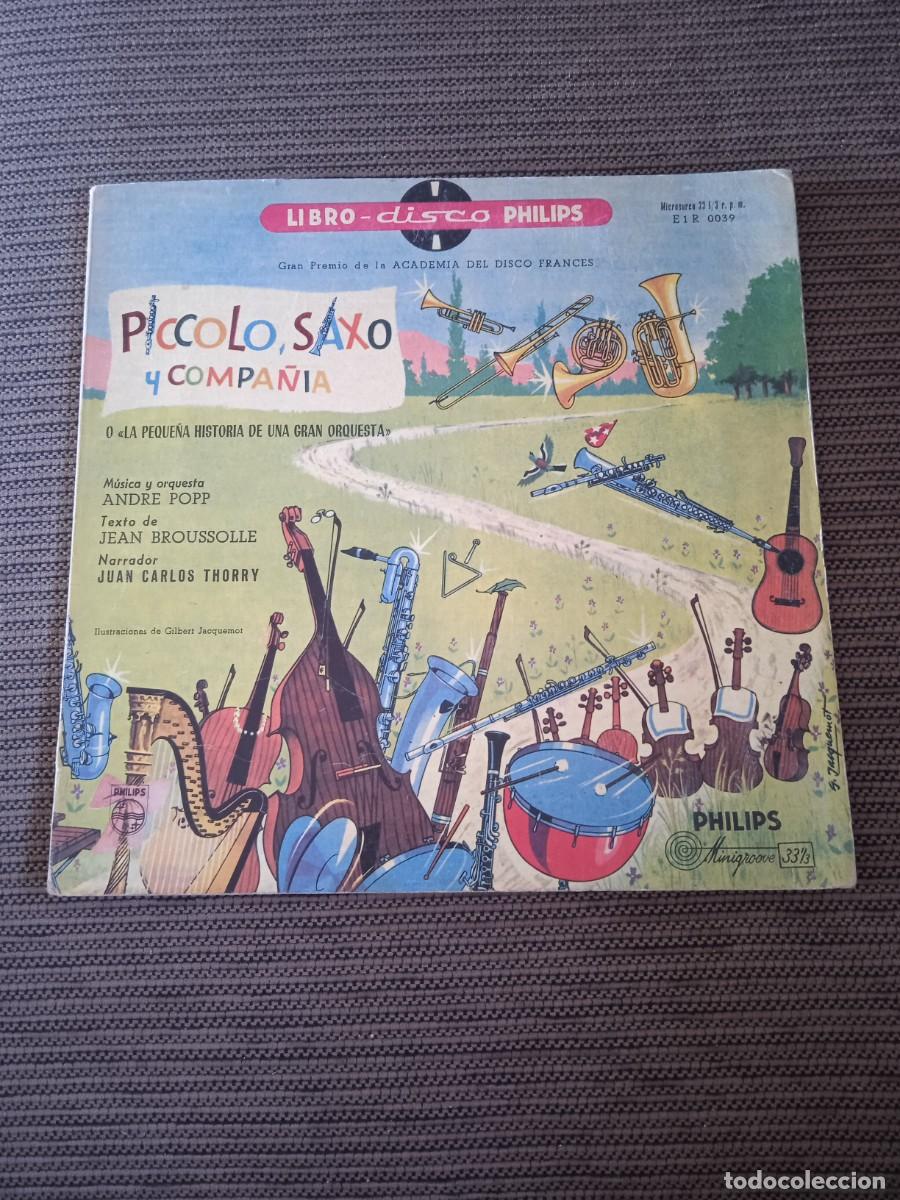 Discos de vinilo: Piccolo saxo y compa&ntilde;&iacute;a | libro disco Philips andre popp juan Carlos thorry| Disco Vinilo Musica