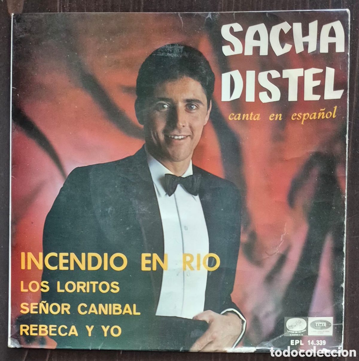 Discos de vinilo: EP - SACHA DISTEL - INCENDIO EN RIO (CANTA EN ESPA&Ntilde;OL) 1967 ESPA&Ntilde;A