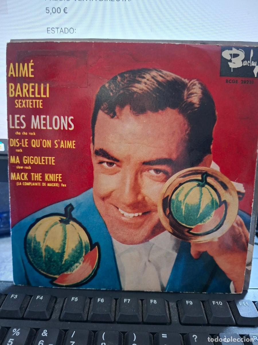 Discos de vinilo: AIME BARELLI - LES MELONS - EP ESPA&Ntilde;OL DE VINILO 1965 - C - 39