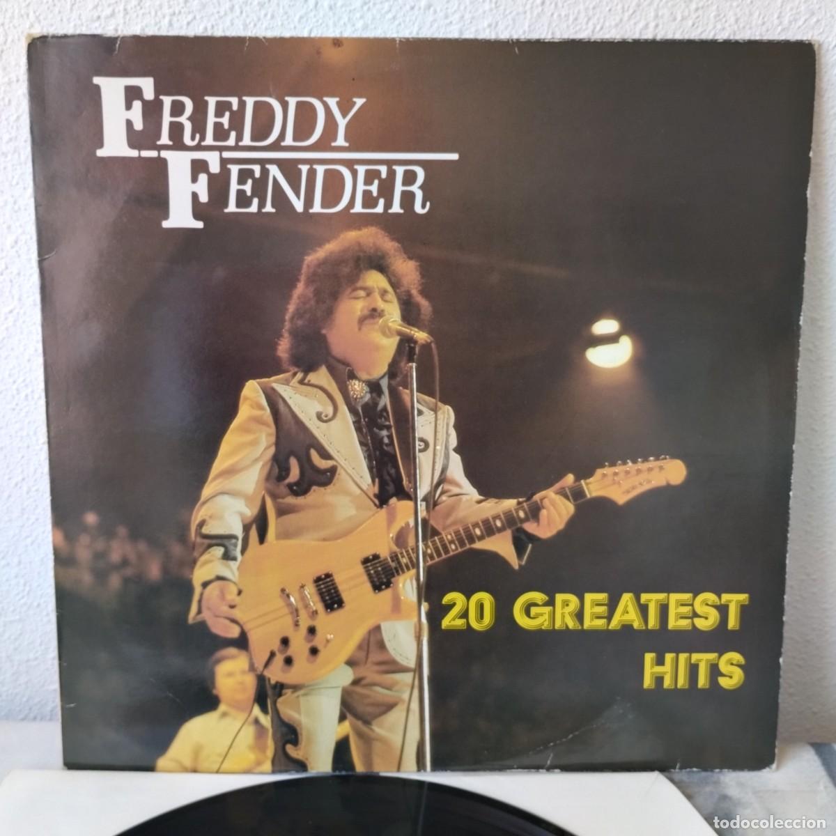 Discos de vinilo: LP Freddy Fender (2) - 20 Greatest Hits (LP, Comp, Red) 1984 Alemania