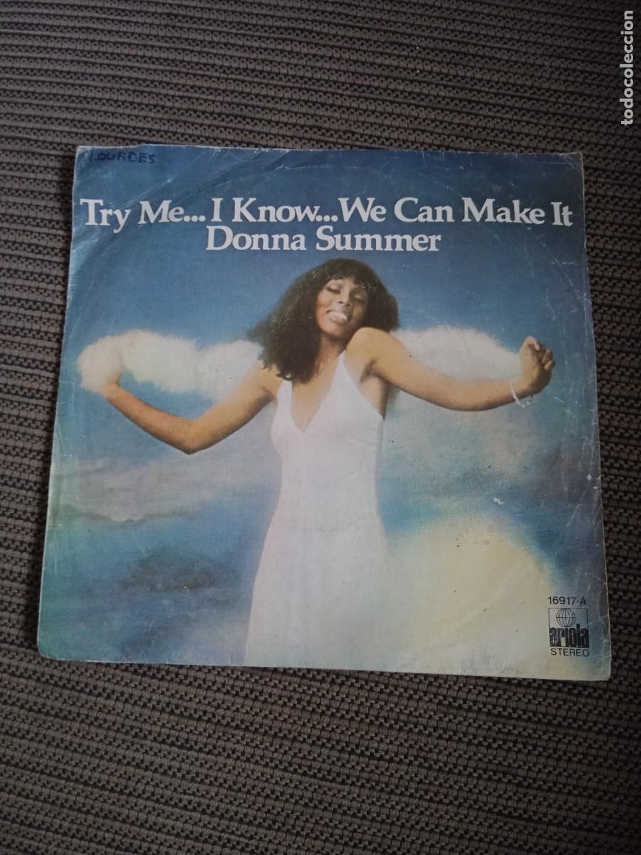 Discos de vinilo: Donna Summer | Try me i know we can make it | Disco Vinilo Musica