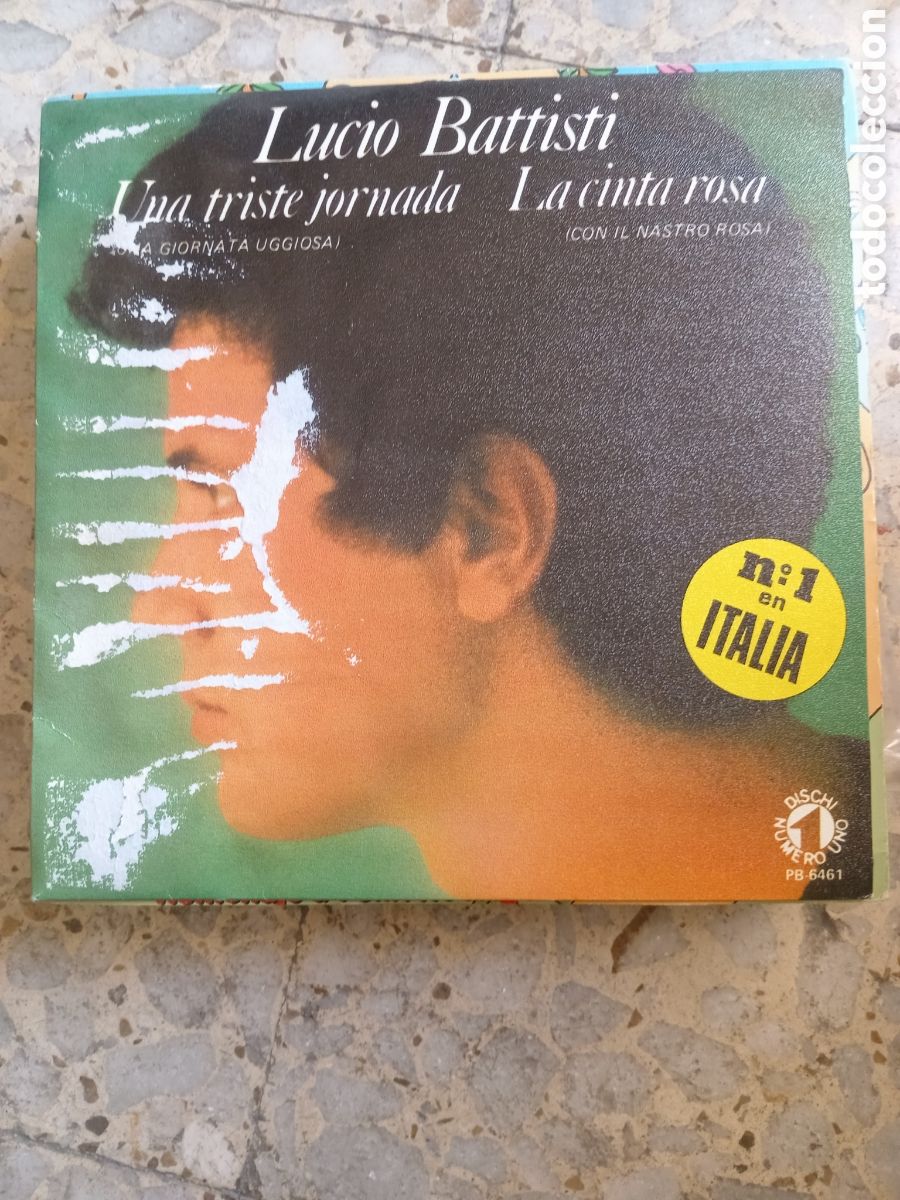 Discos de vinilo: SGL LUCIO BATTISTI UNA TRISTE JORNADA 1980 PROMO