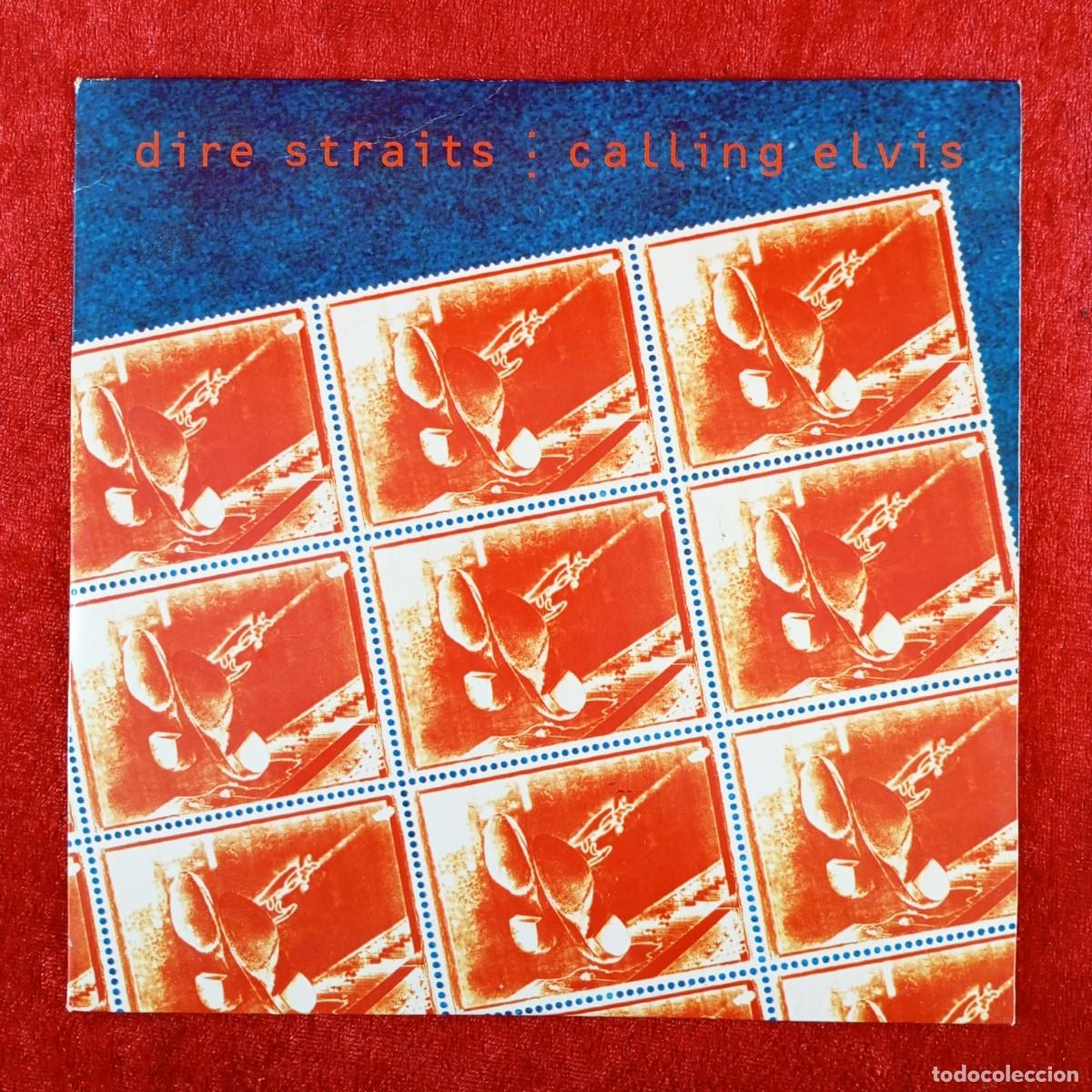 Discos de vinilo: DIRE STRAITS - CALLING ELVIS - DSTR16 - SINGLE - DISCO VINILO / 3792