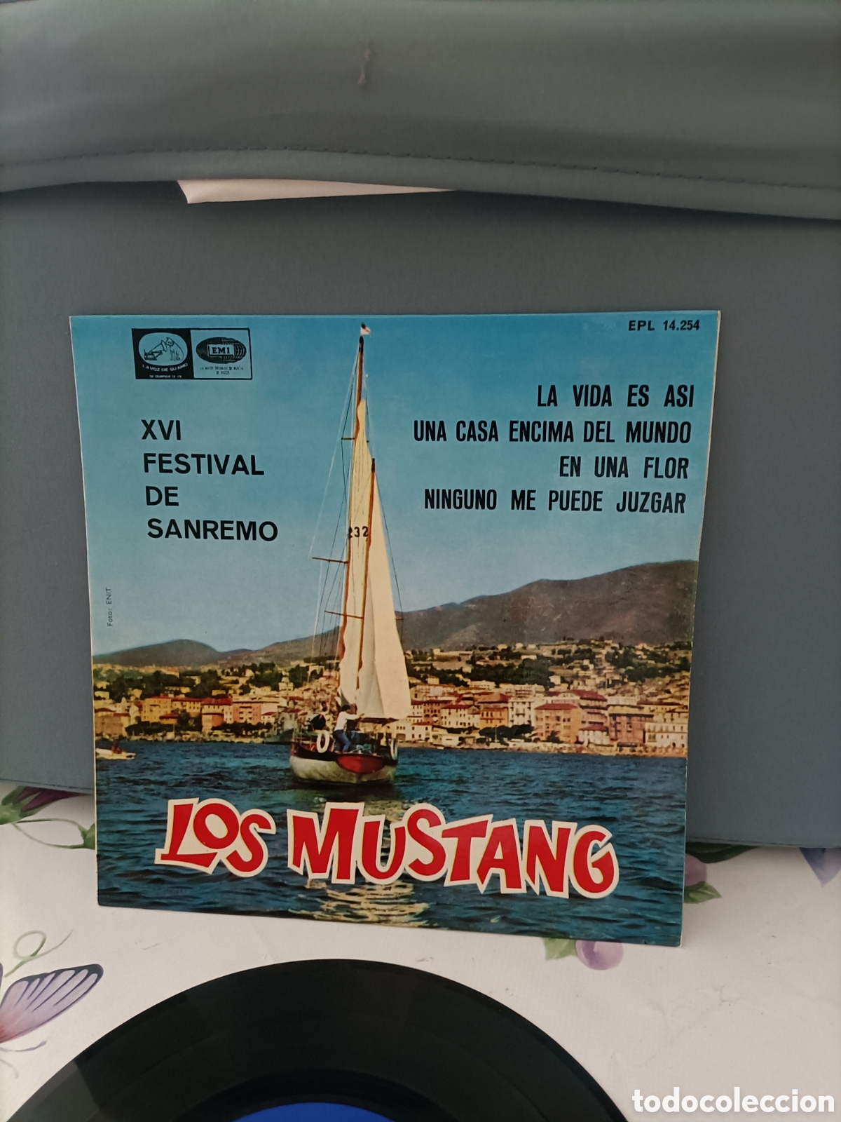 Discos de vinilo: Single,Vintage,Los Mustang - Foto 2