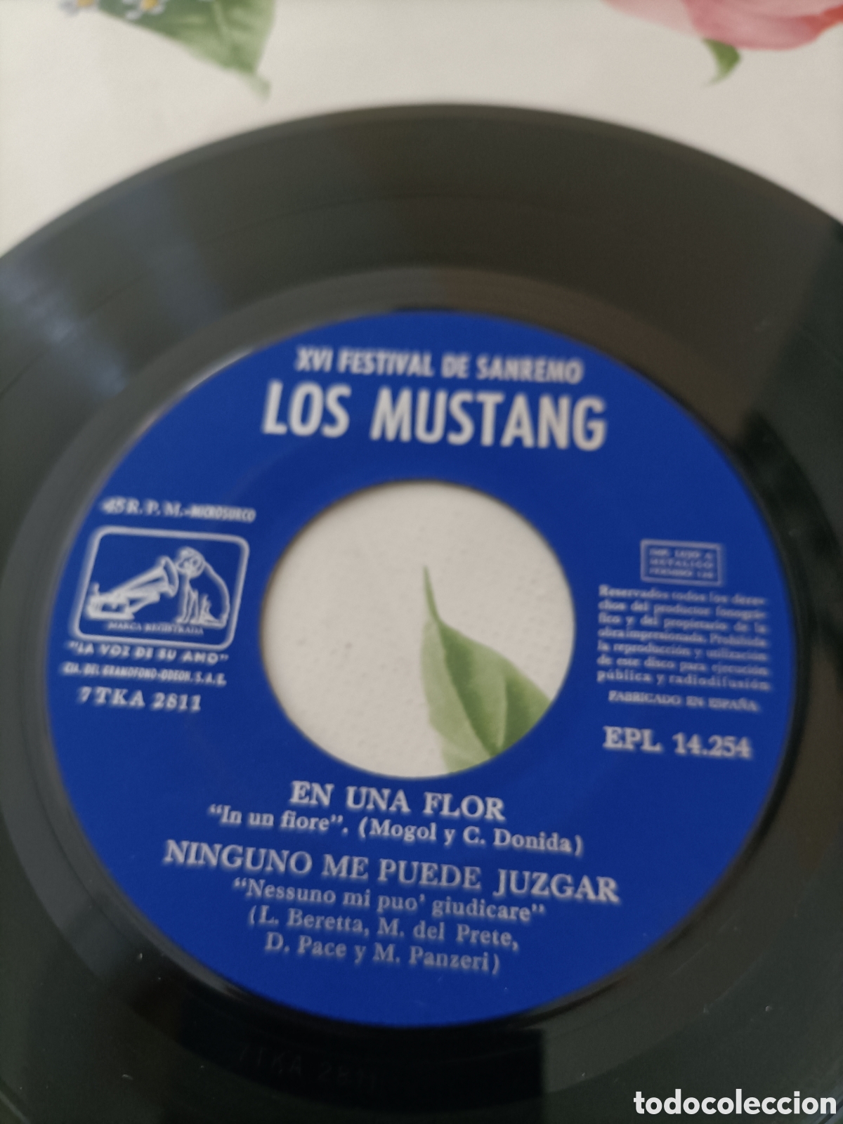 Discos de vinilo: Single,Vintage,Los Mustang - Foto 6