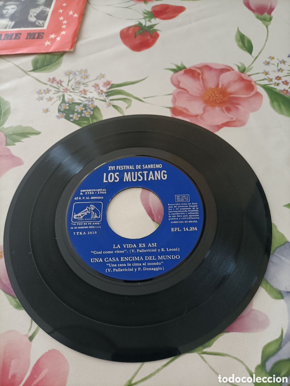Discos de vinilo: Single,Vintage,Los Mustang - Foto 7