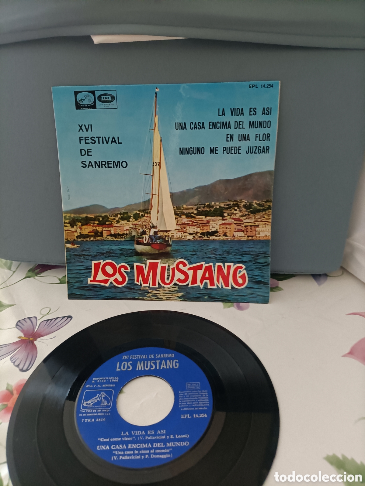 Discos de vinilo: Single,Vintage,Los Mustang
