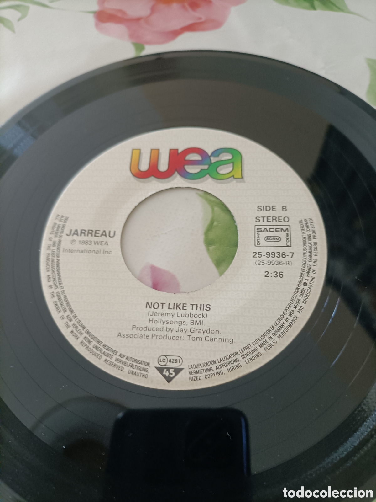 Discos de vinilo: Vinilo Single a&ntilde;os 80,Jarreau, - Foto 4
