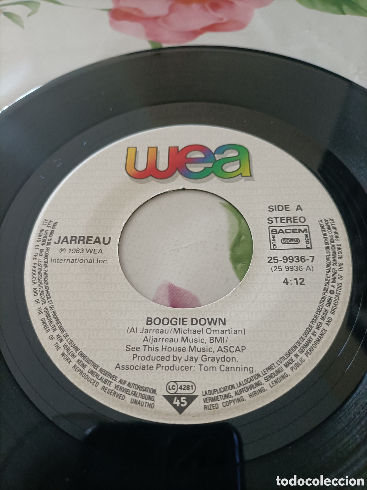 Discos de vinilo: Vinilo Single a&ntilde;os 80,Jarreau, - Foto 6
