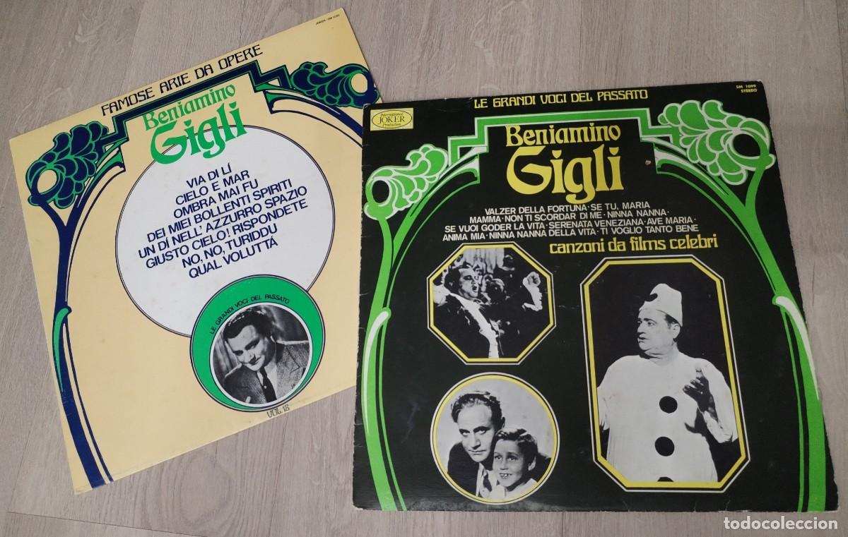 Discos de vinilo: BENIAMINO - GIGLI - LOTE DE 2 LP&acute;S VOL. 18 FAMOSE OPERE + CANCIONI DE FILS - ITALIA - 1974 Y 1971