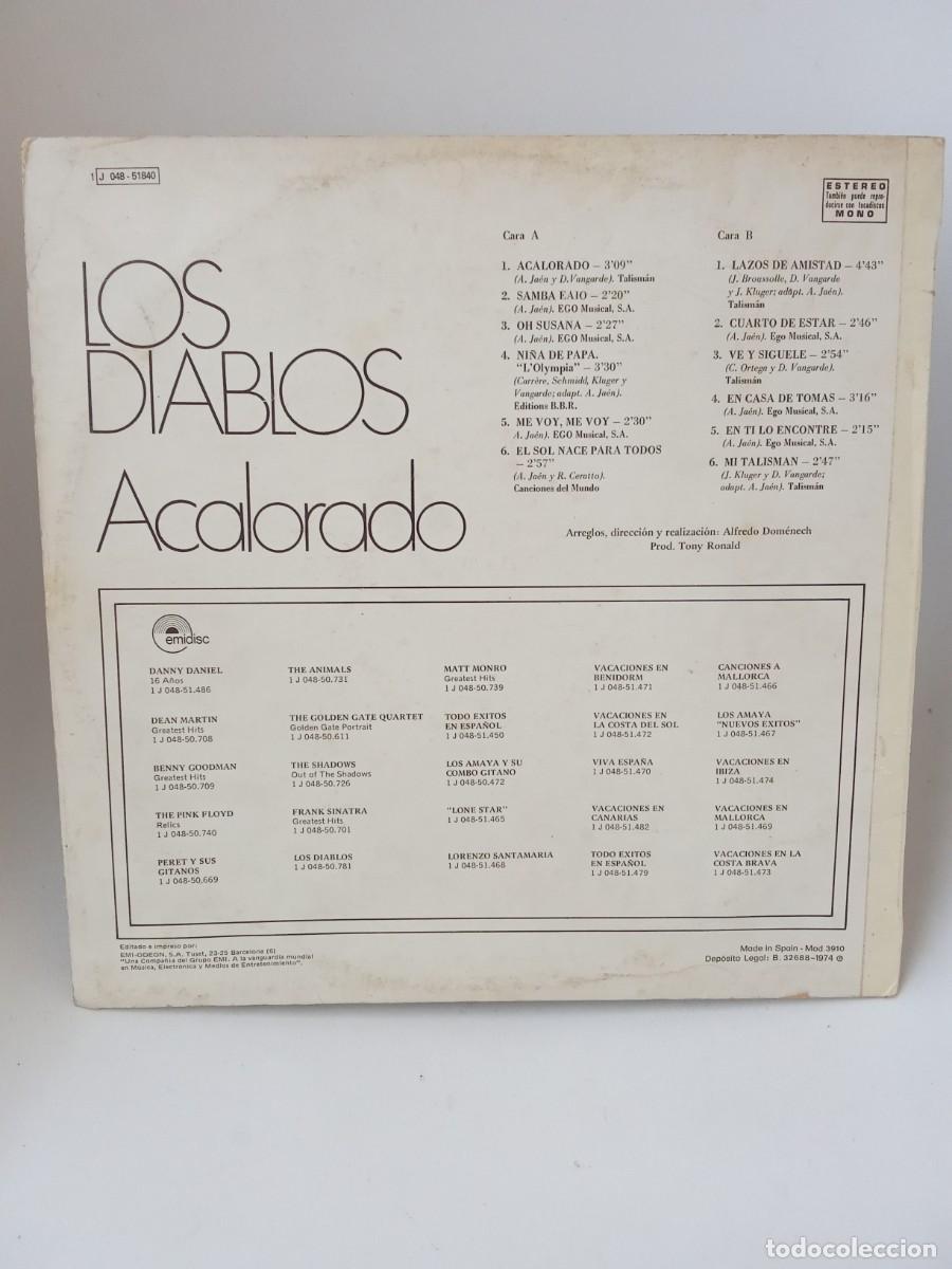 Discos de vinilo: Los Diablos. Acalorado - Foto 2