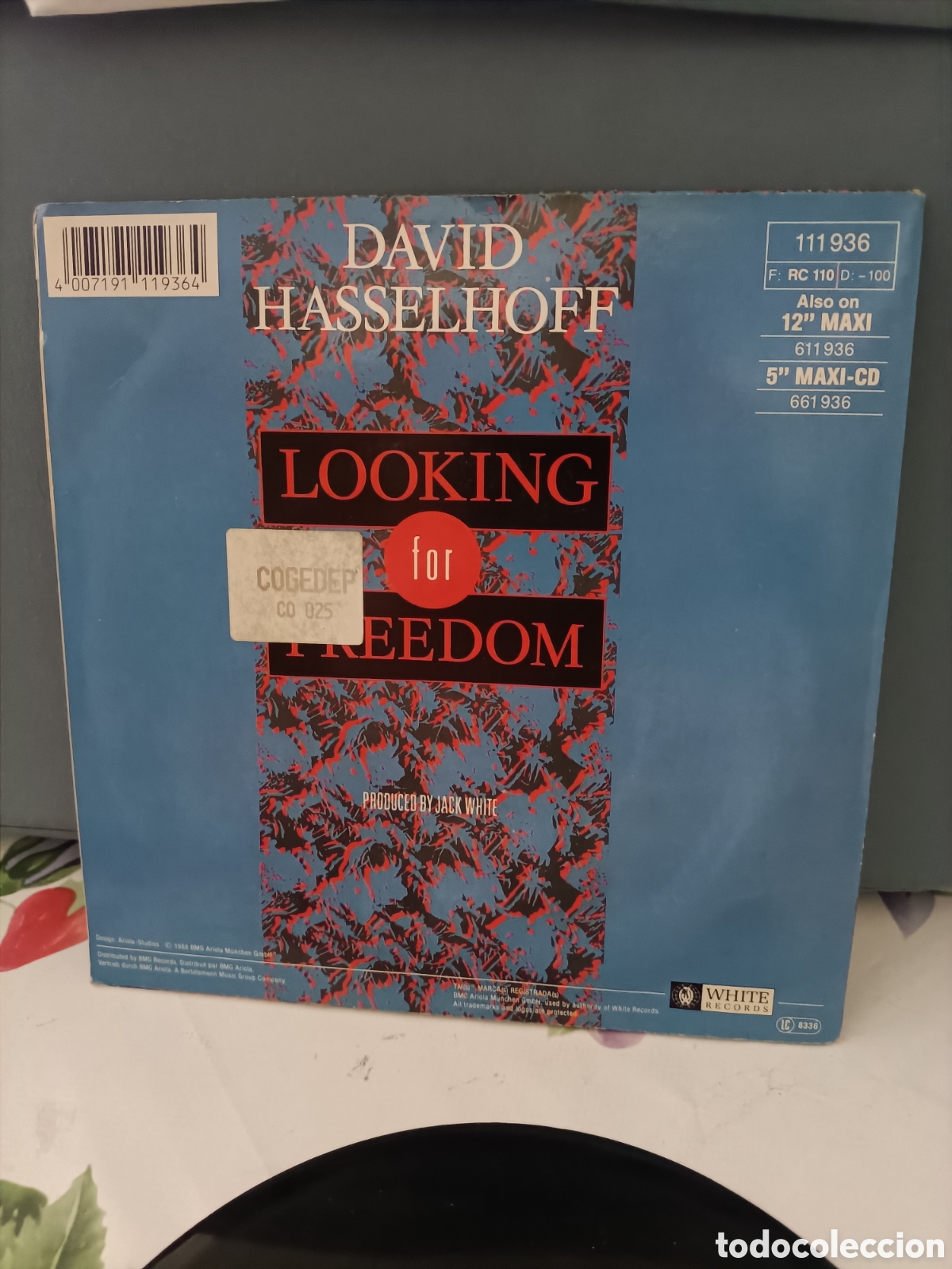 Discos de vinilo: Single, David Hasselhoff - Foto 3