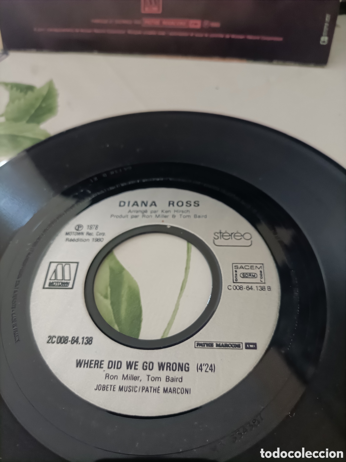 Discos de vinilo: Single a&ntilde;os 70,Diana Ross - Foto 6