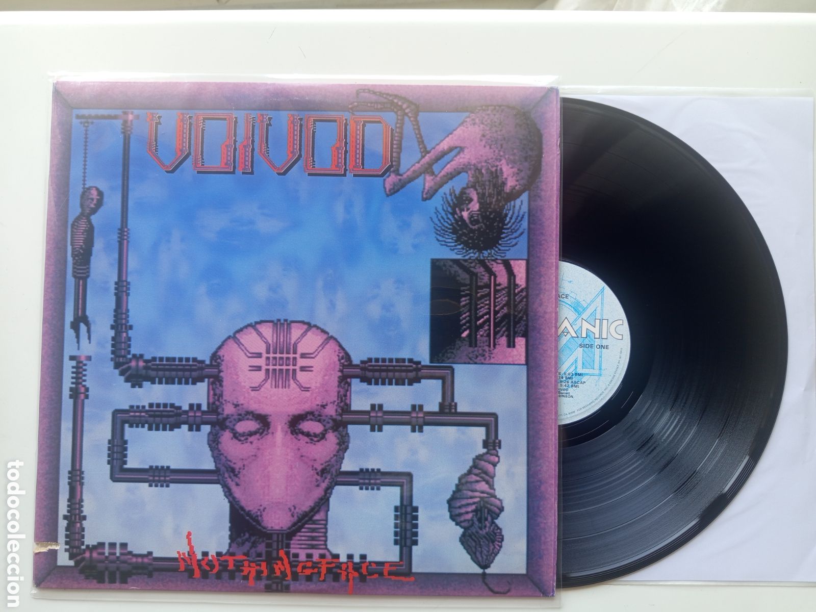 Discos de vinilo: Voivod &ndash; Nothingface &middot; Vinilo LP Original USA 1989 &middot; MCA Mechanic Records &middot; Primera Edici&oacute;n