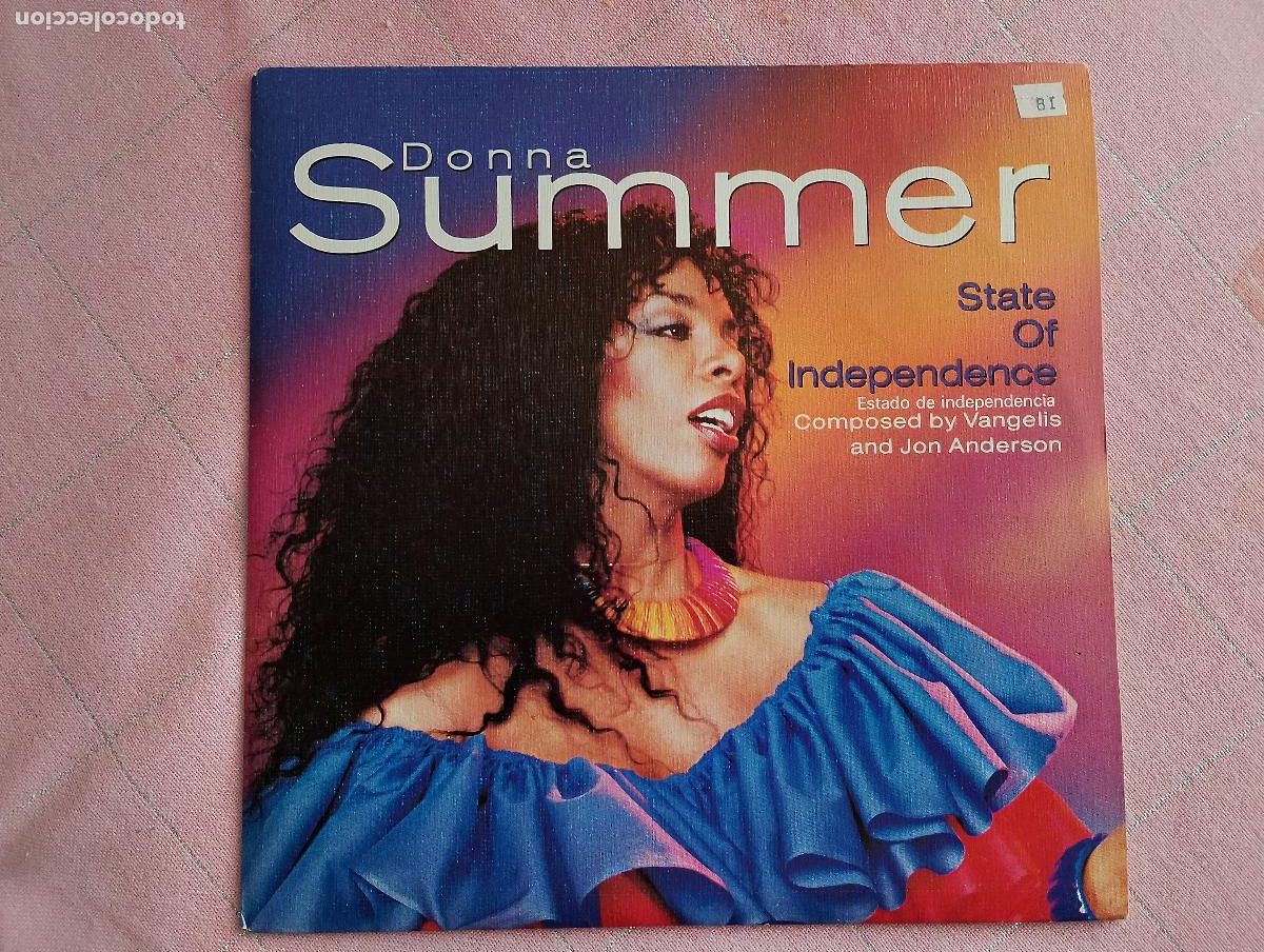 Discos de vinilo: Donna Summer &ndash; State Of Independence, ed espa&ntilde;ola, 1982