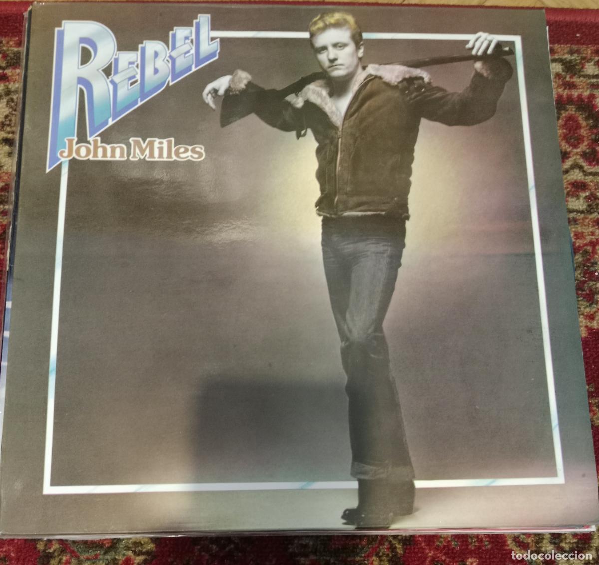 Discos de vinilo: John Miles &ndash; Rebel Lp Espa&ntilde;a 1984