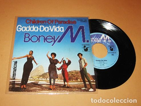 Discos de vinilo: BONEY M. - IN-A-GADDA-DA-VIDA (IRON BUTTERFLY) DISCO VERSION / CHILDREN OF PARADISE - SINGLE - 1980