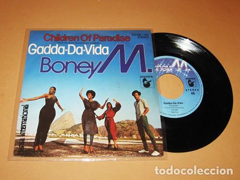 Discos de vinilo: BONEY M. - IN-A-GADDA-DA-VIDA (IRON BUTTERFLY) DISCO VERSION / CHILDREN OF PARADISE - SINGLE - 1980