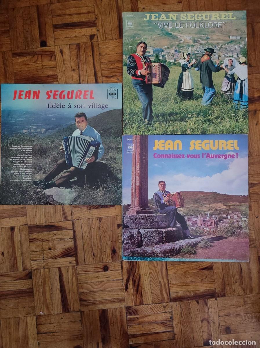 Discos de vinilo: Lote 4 Vinilos LP - Jean S&eacute;gurel &rdquo;El Rey de la Auvernia&rdquo; (Folklore y Acorde&oacute;n)