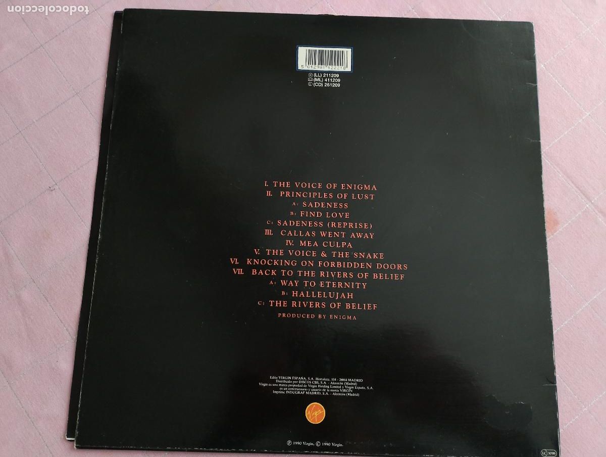 Discos de vinilo: Enigma &ndash; MCMXC a.D., ed espa&ntilde;ola, 1990 - Foto 5