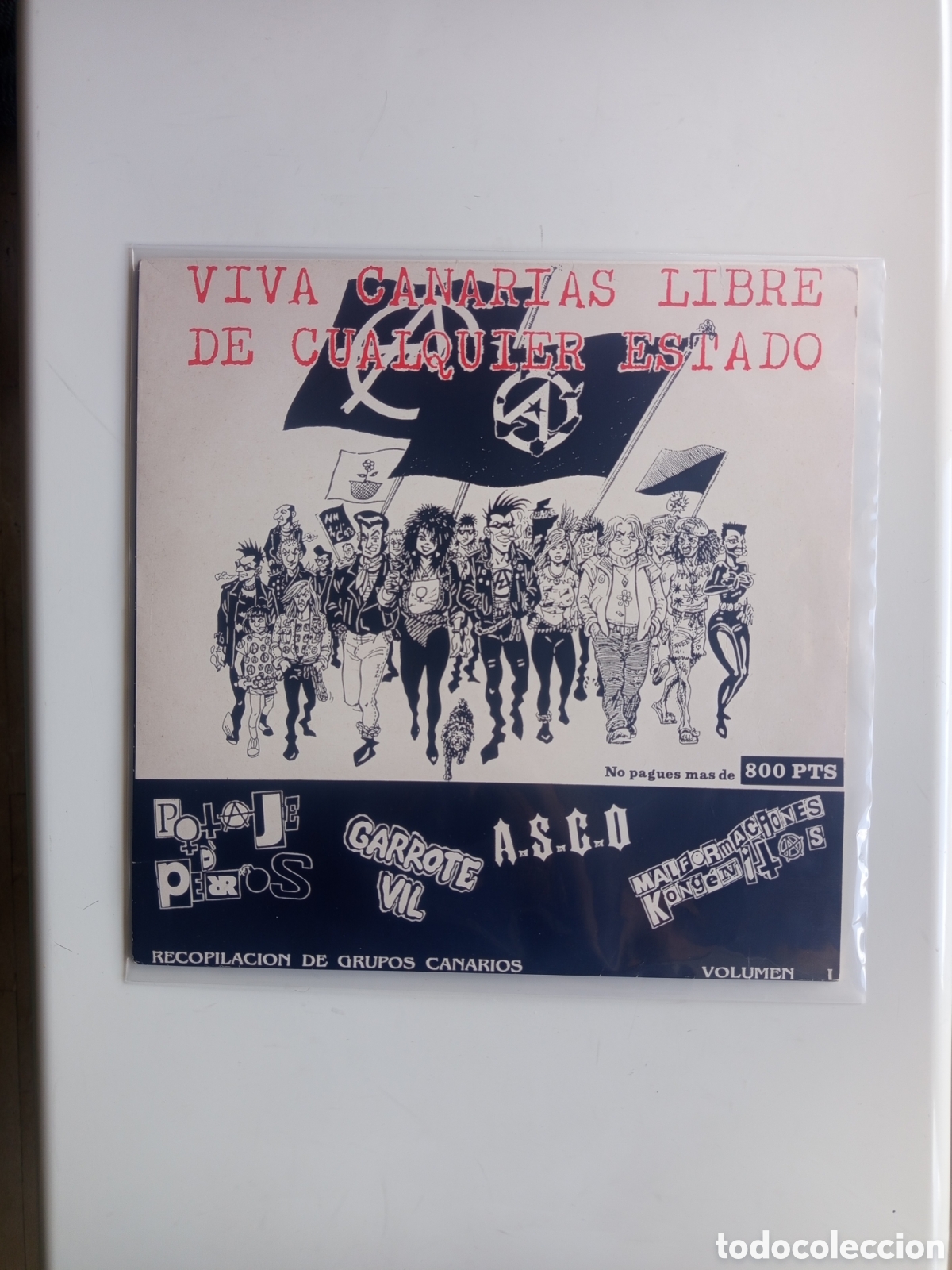 Discos de vinilo: Viva Canarias Libre de Cualquier Estado &middot; Compilaci&oacute;n Punk Canarias 1993 &middot; Edici&oacute;n Original