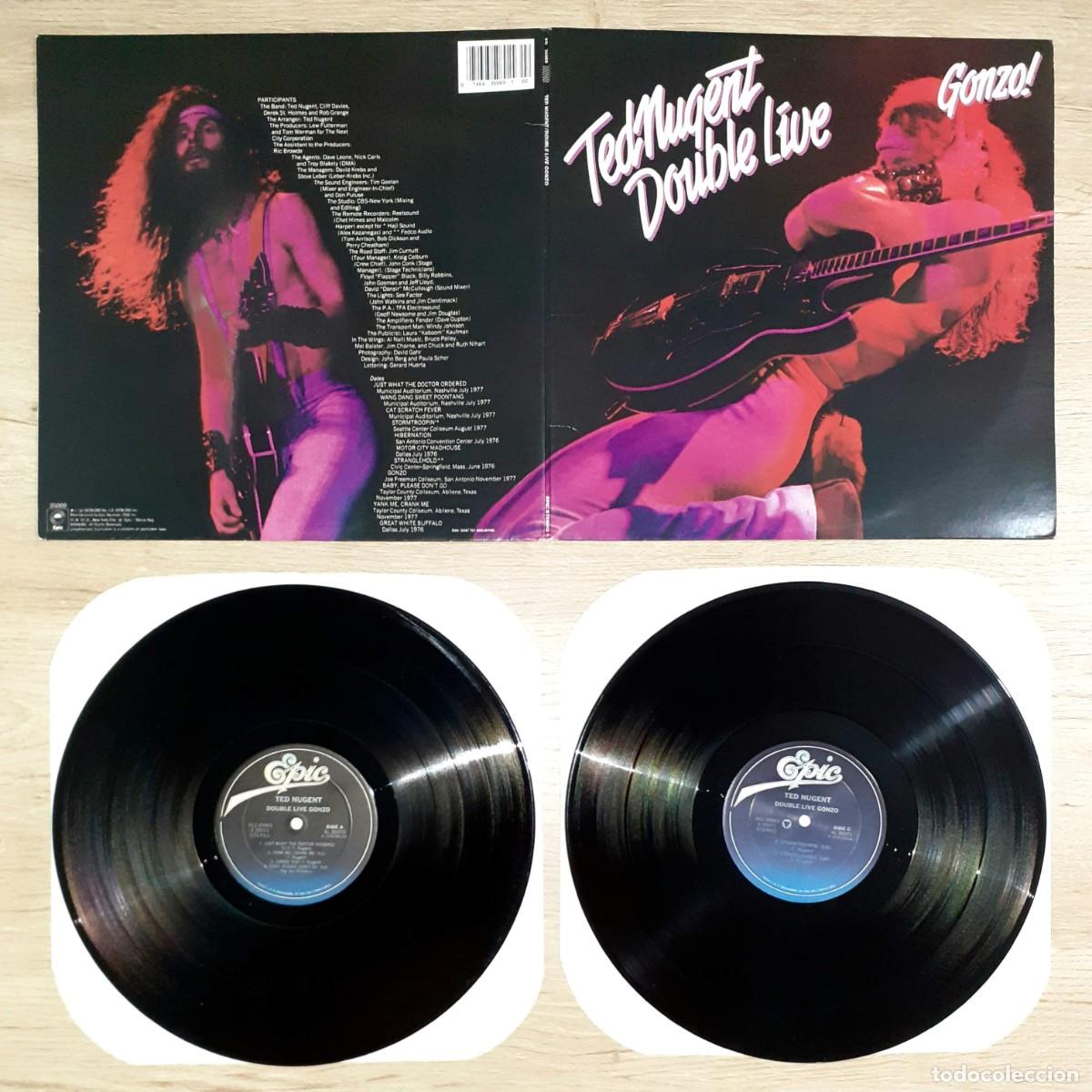 Discos de vinilo: LP / disco de vinilo de TED NUGENT. DOUBLE LIVE GONZO! (Epic, 1978)