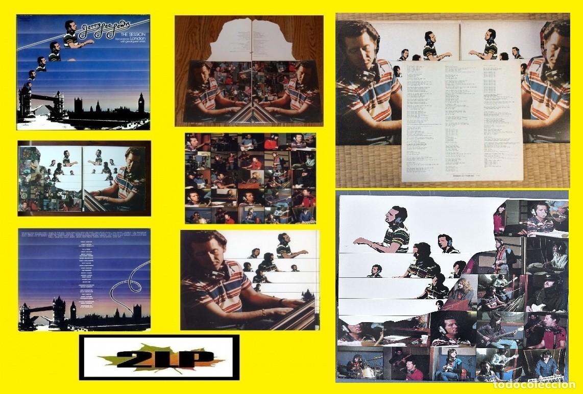 Discos de vinilo: JERRY LEE LEWIS / THE LONDON SESSION 73, 2LPS R GALLAGHER,FACE, DESPEGABLE CARPETA, ORIG JAPAN EXC