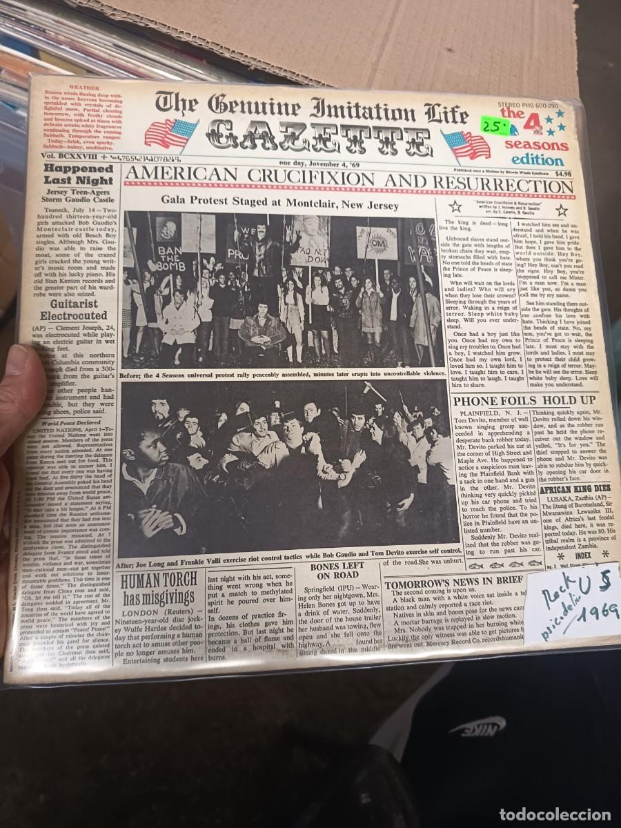 Discos de vinilo: LOTE 8, LP THE GENUINE IMITATION LIFE,( 1969 U S)