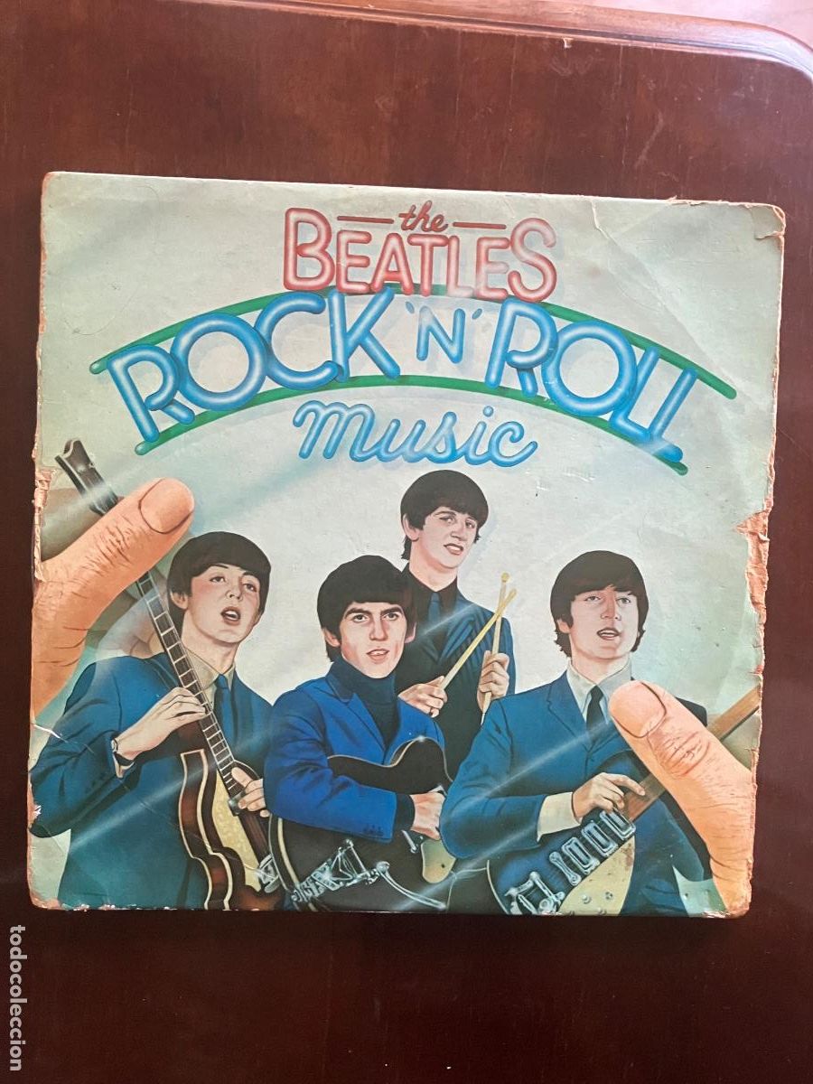 Discos de vinilo: THE BEATLES, DISCO DOBLE LP ROCK N ROLL-MUSIC , EDITADO EMY-ODEON, A&Ntilde;O 1976