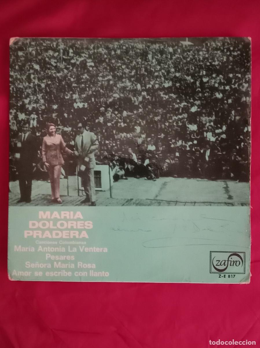 Discos de vinilo: Mar&iacute;a Dolores Pradera - Mar&iacute;a Antonia La Ventera / Pesares... - Edit. Zafiro, 1969