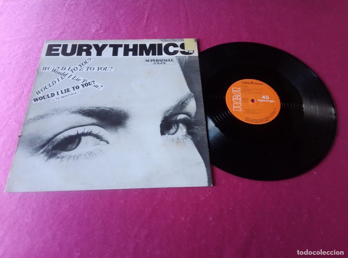 Discos de vinilo: EURYTHMICS WOULD I LIE TO YOU 1985 LP L32 4 2