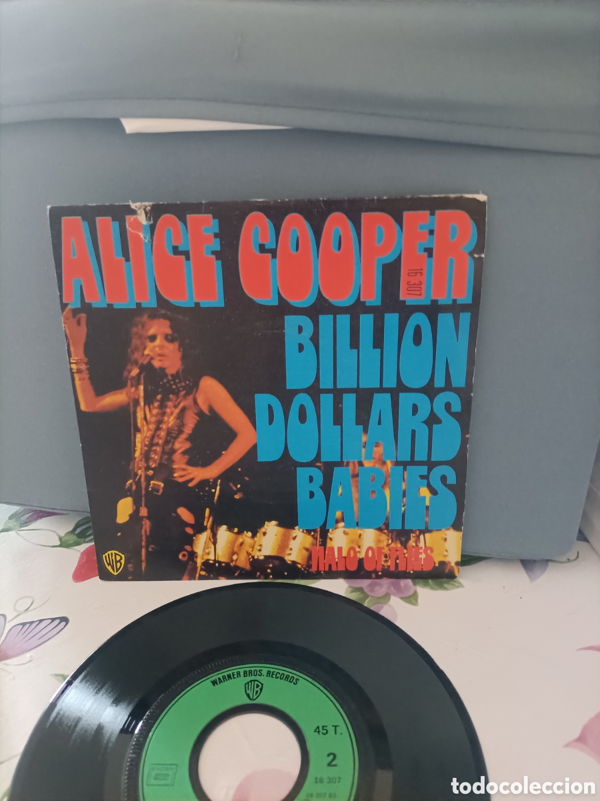 Vinyl records: Single a&ntilde;os 70,Alice cooper