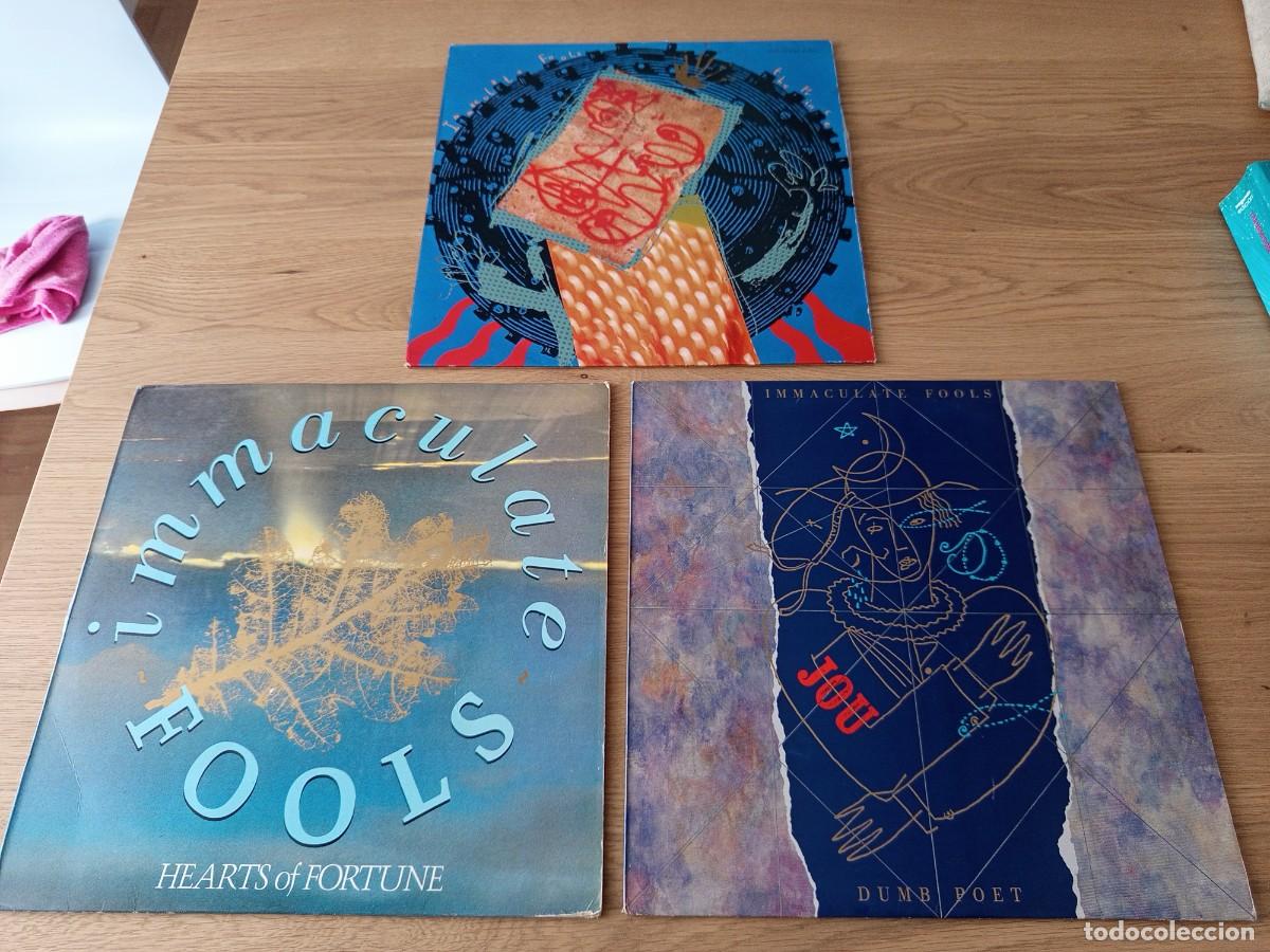 Discos de vinilo: LOTE 3 LPS ORIGINALES. IMMACULATE FOOLS / DUMB POET / HEARTS OF FORTUNE / THE PRINCE.