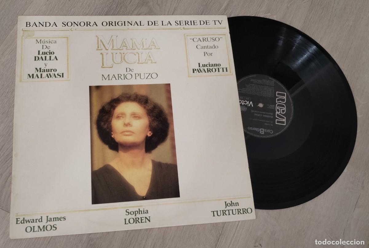 Discos de vinilo: MAMA LUCIA - DE MARIO PUZO - BANDA SONORA - CON PAVAROTI..ETC ..LP DE RCA - 1988 - ESPA&Ntilde;OL
