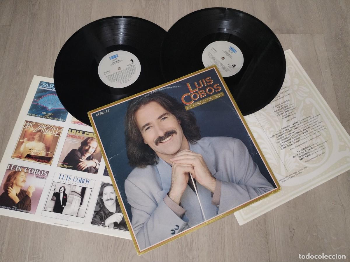 Discos de vinilo: LUIS COBOS - MI DISCO DE ORO ..2 LP&acute;S CON ENCARTES CON SU DISCOGRAFIA - - EPIC - SONY - 1991
