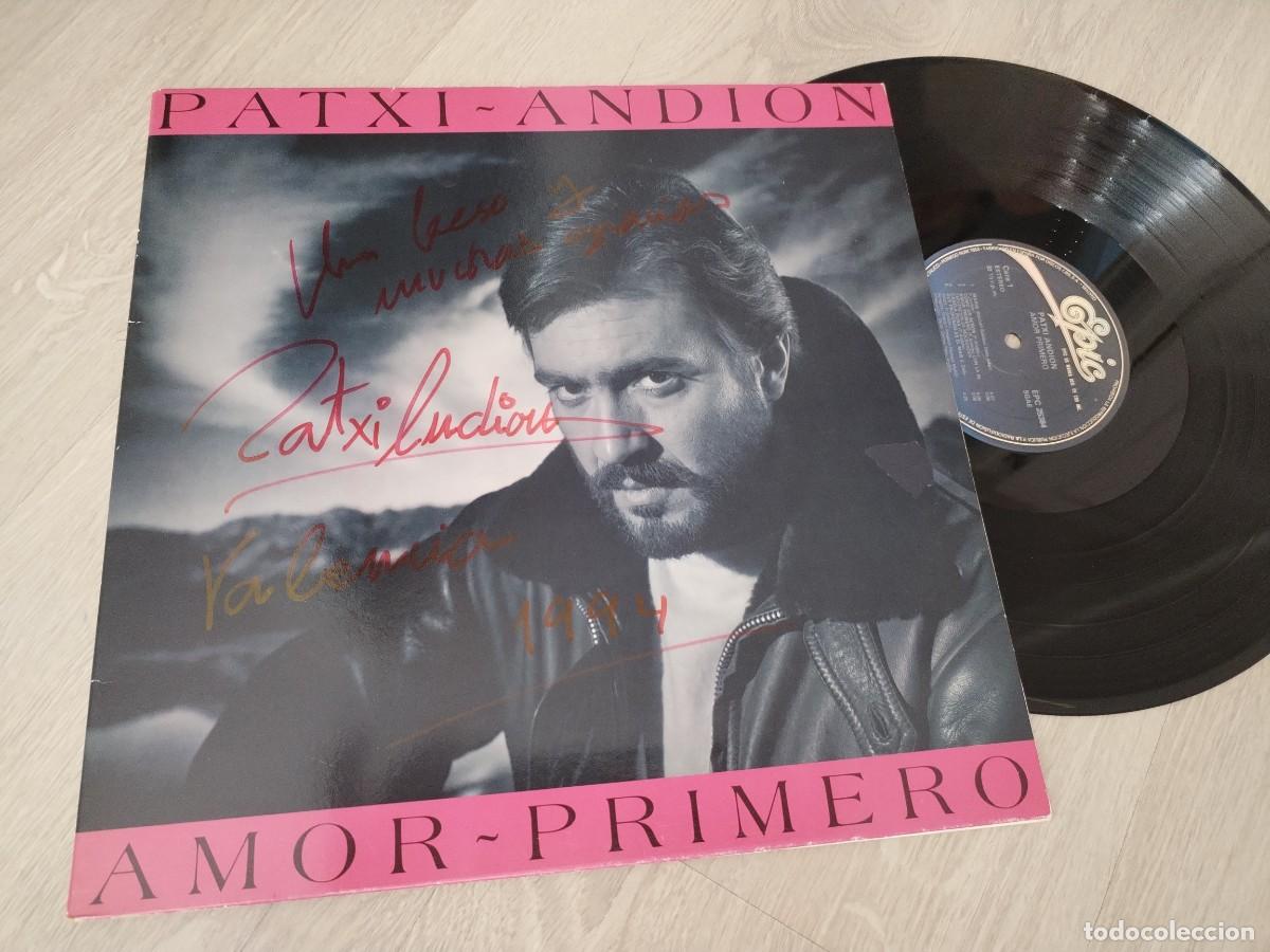 Discos de vinil: PATXI-ANDION - AMOR-PRIMERO ..LP CARPETA ABIERTA - LETRAS EN INTERIOR . INCUYE . MARIA ..FIRMADO