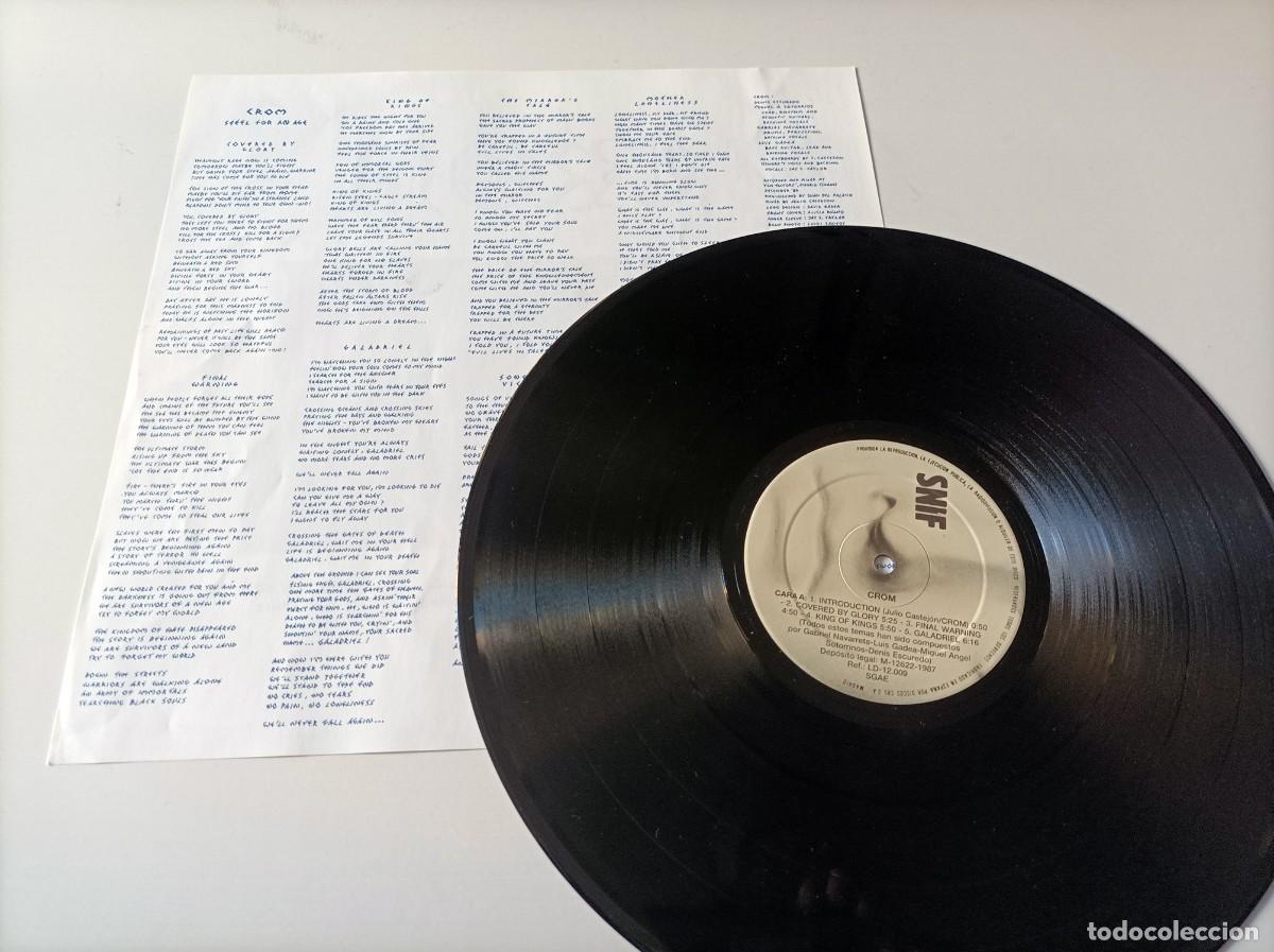 Discos de vinilo: LP CROM - STEEL FOR AN AGE - Foto 4