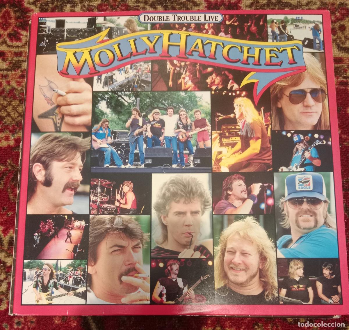 Discos de vinilo: Molly Hatchet &ndash; Double Trouble Live Doble Lp UK 1985