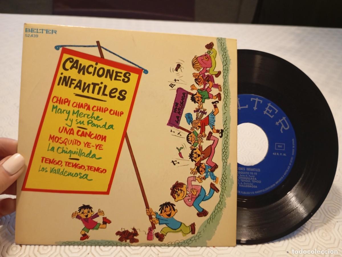 Discos de vinilo: Vinilo Single Infantil Belter &ndash; Chipi Chapa / Mosquito Ye-Ye