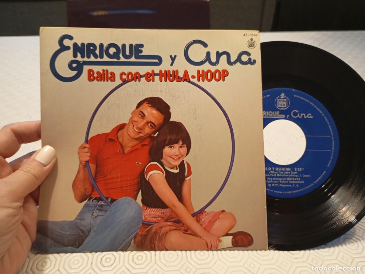 Discos de vinil: Vinilo Single Enrique y Ana &ndash; Baila con el Hula-Hoop