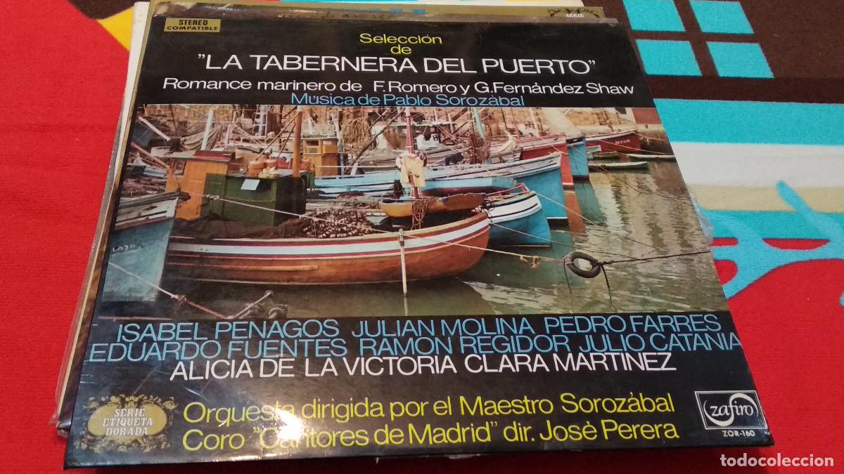 Discos de vinilo: LA TABERNERA DEL PUERTO ROMANCE MARINERO. LP 1973 ZAFIRO SERIE ETIQUETA DORADA