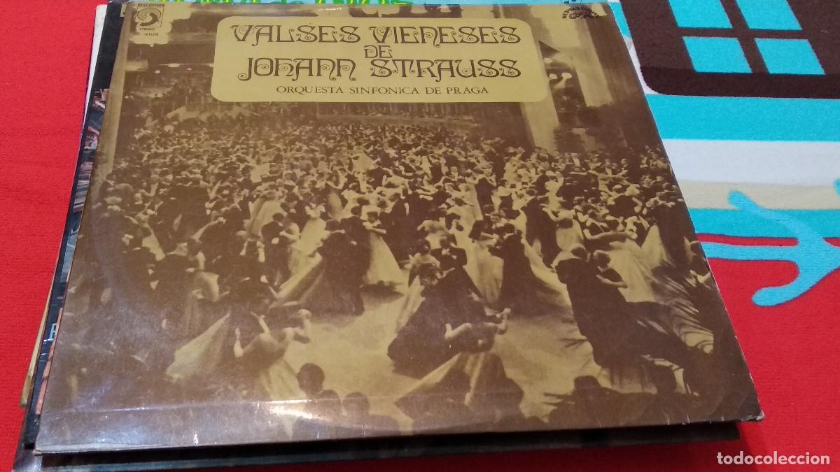 Discos de vinilo: VALSES VIENESES DE JOHANN STRAUSS / ORQUESTA SINFONICA DE PRAGA - 1972 DISCOPHON