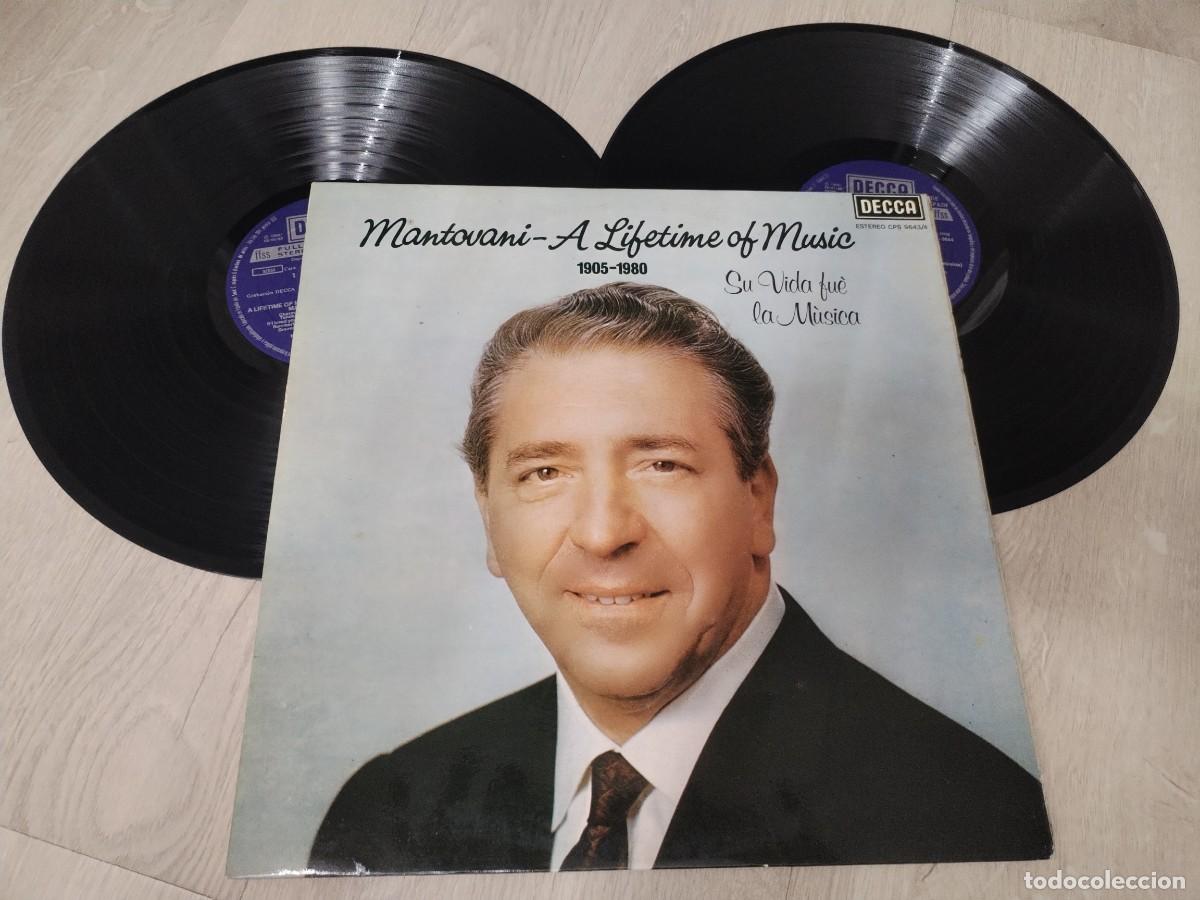 Discos de vinilo: MANTOVANI - A LIFETIME OF MUSIC - ( su vida fue la musica ) 1905-1980 ..2 LP&acute;S - RECOPILATORIO 1980