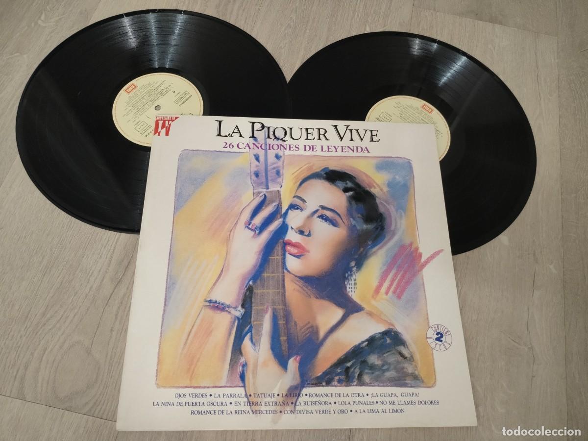Discos de vinilo: CONCHA PIQUER - LA PIQUER VIVE ..2 LP&acute;S DE CARPETA ABIERTA CON ENCARTE - 1991 EMI-ODEON - 26 TEMAS