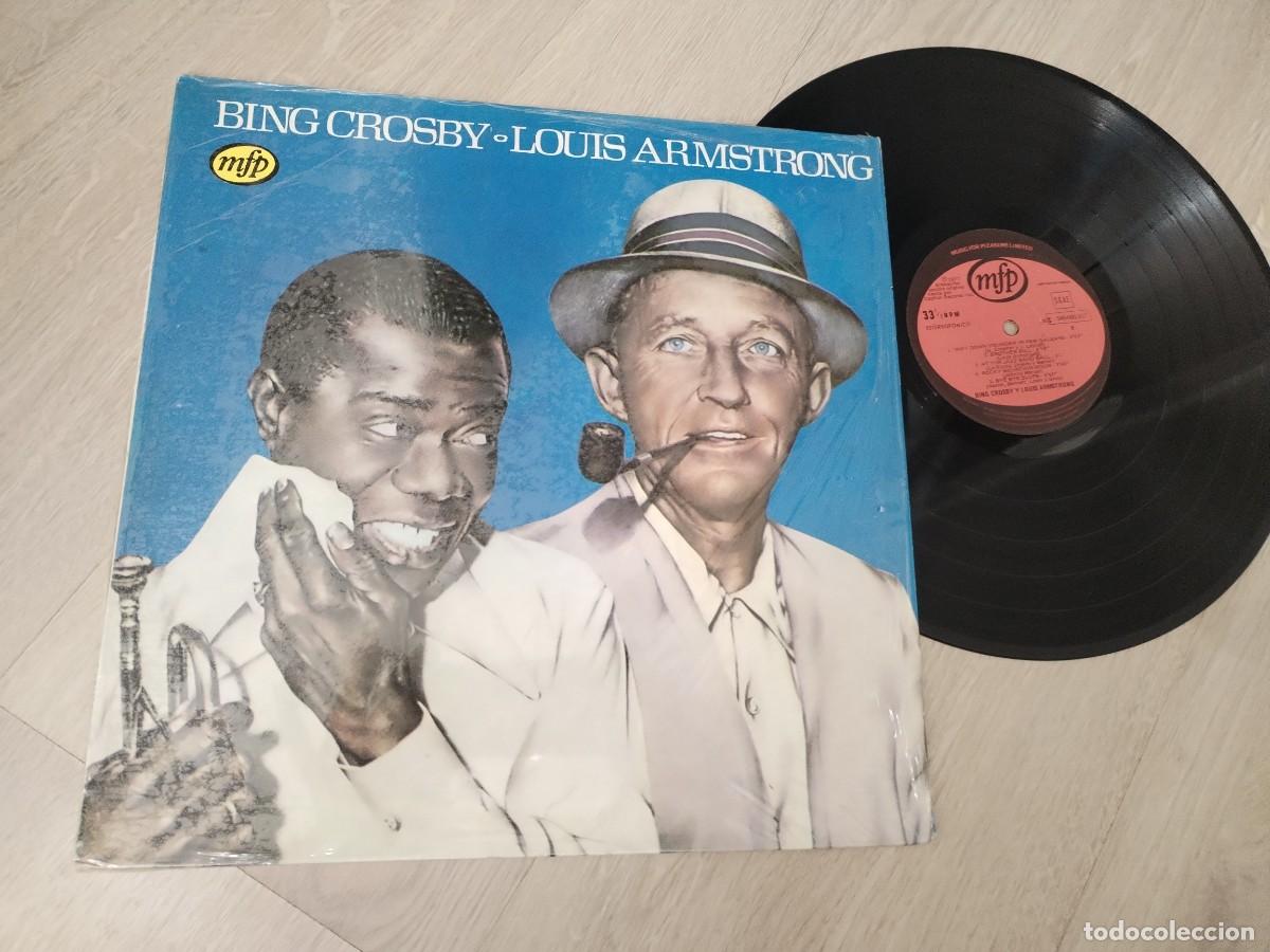 Discos de vinilo: BING CROSBY & LOUIS ARMSTRONG - A DUO ..LP DE MFP DE 1982 - EDICION ESPA&Ntilde;OLA - 10 TEMAS