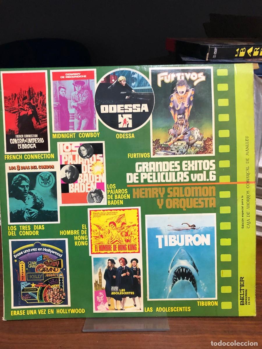 Discos de vinilo: Grandes Exitos de Peliculas Vol. 6 Henry Salomon y Orquesta