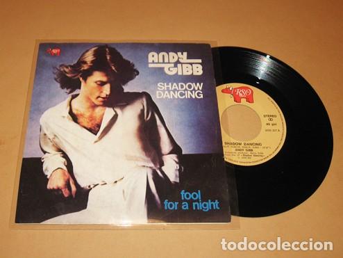 Discos de vinilo: BEE GEES / ANDY GIBB - SHADOW DANCING - SINGLE - 1978 - SONIDO DISCO FEVER N&ordm;1 EN USA