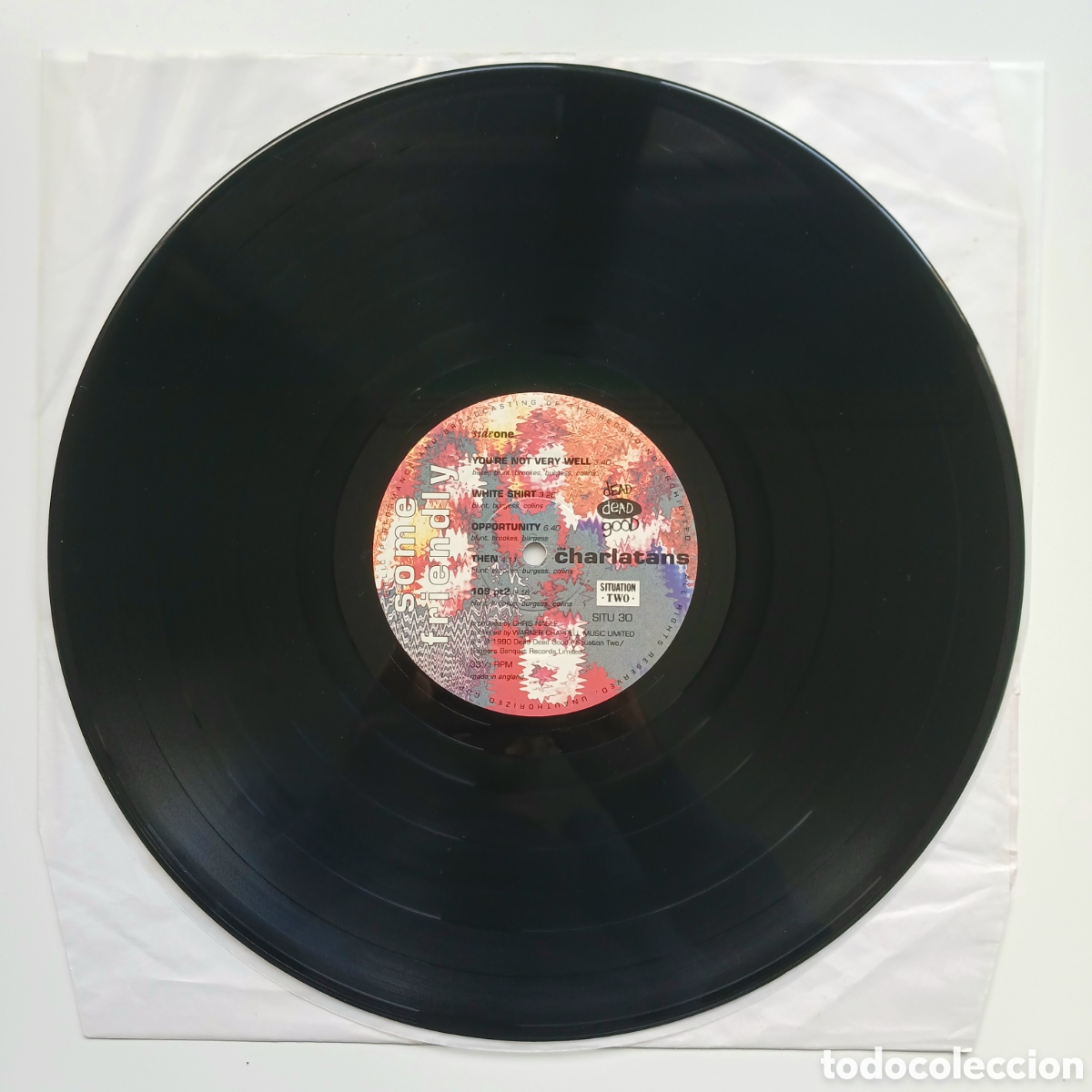 Discos de vinilo: Vinilo &rdquo;Some Friendly&rdquo; de The Charlatans, 1990. - Foto 6