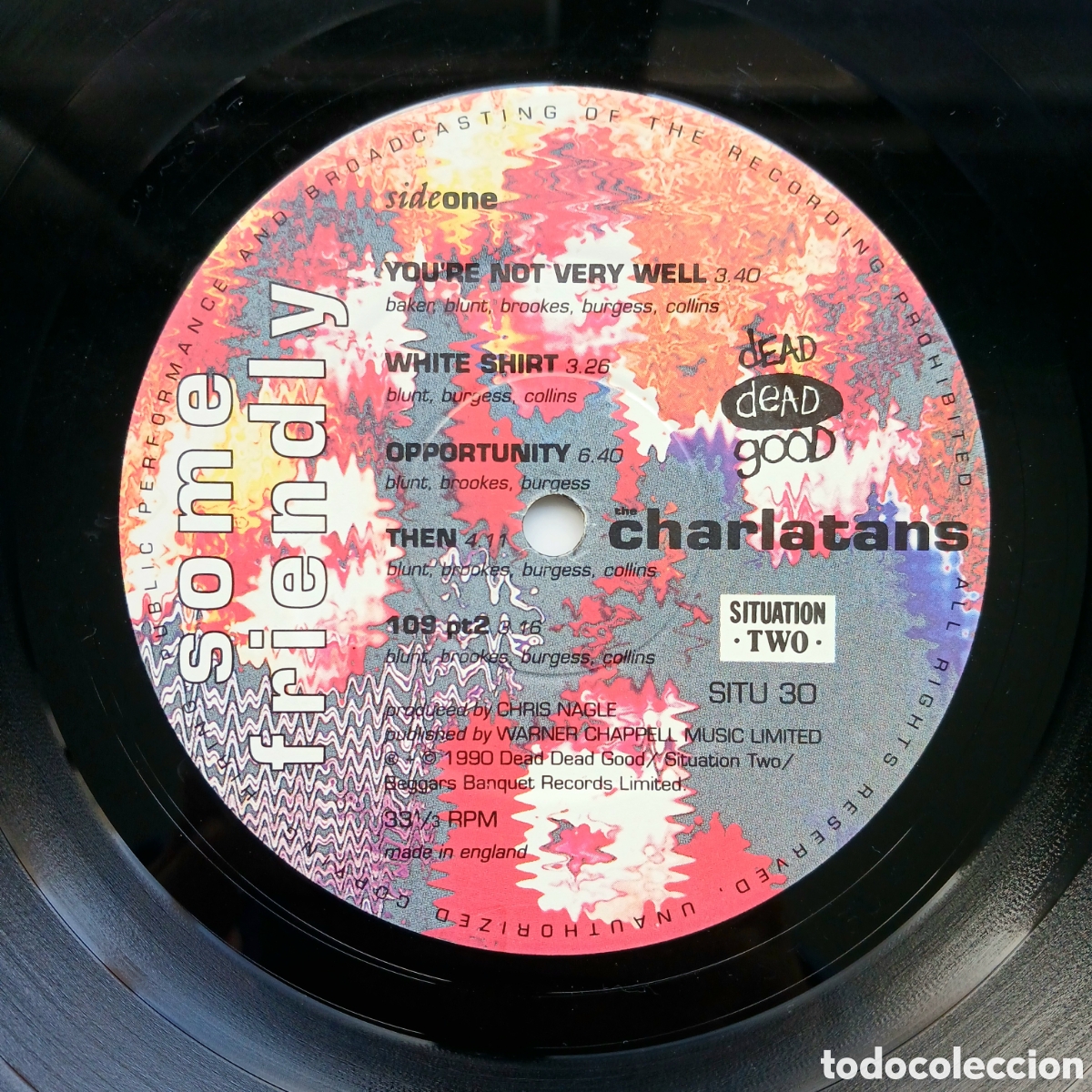 Discos de vinilo: Vinilo &rdquo;Some Friendly&rdquo; de The Charlatans, 1990. - Foto 8